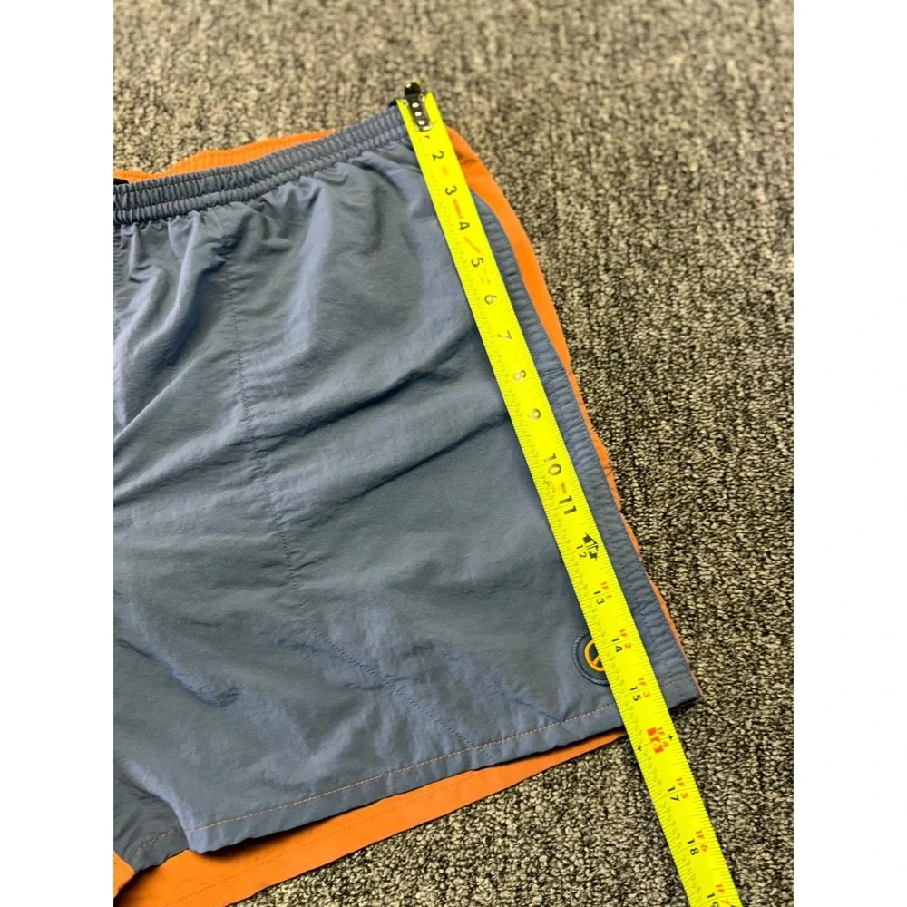 Patagonia Swim Shorts Mens Large Blue Orange Two Tone Nylon NetPlus Shells